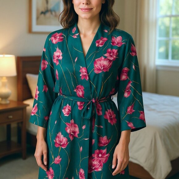 Victoria's Secret Other - Victoria's Secret Vintage Silk Floral Kimono